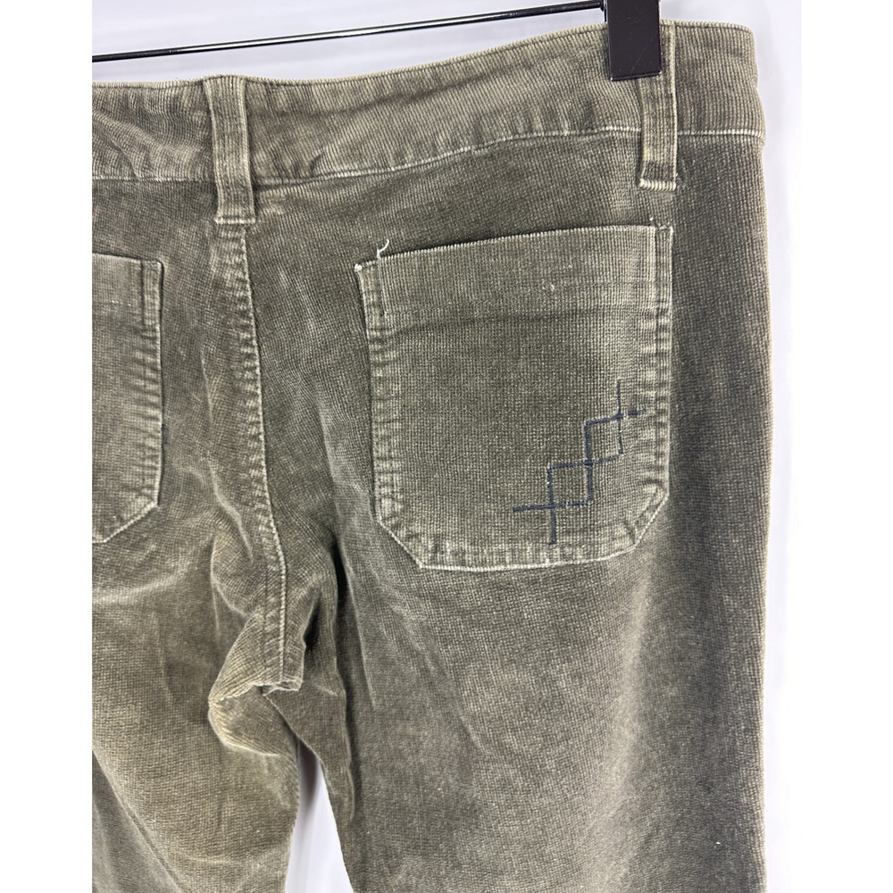 Tripp NYC Corduroy Low Rise Pants Green Women's Size 11 Y2k Goth Grunge Punk - Picture 14 of 15